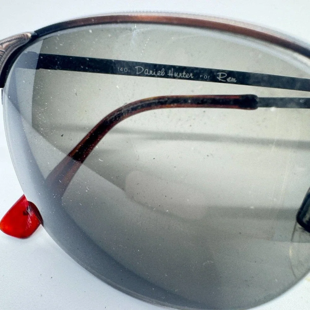 Daniel hunter eyeglasses‎ eyeglass frames slick Brown metal H10018